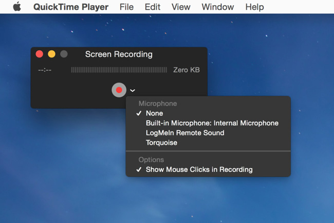 quicktime recording for mac no sound