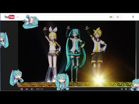Hatsune Miku Clock Widget Desktop